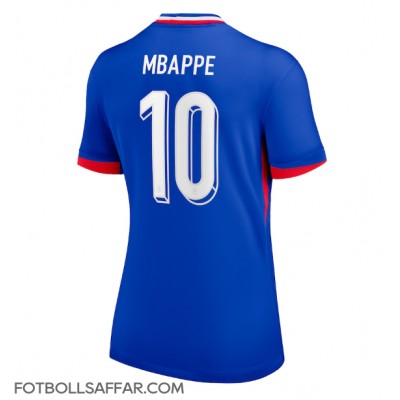 Frankrike Kylian Mbappe #10 Hemmatröja Dam EM 2024 Kortärmad Frankrike Kylian Mbappe #10 Hemmatröja Dam EM 2024 Kortärmad